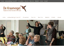 Tablet Screenshot of dekraanvogel.org